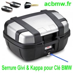 Barillet Serrure BMW Pour Top-case Givi / Kappa codé à la Clé BMW Accueil 16100-100 bmw R1250GS commodo RT GS F900R SLB101 GIVI
