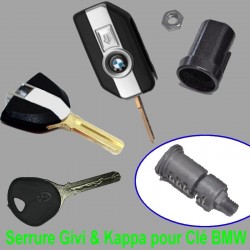 Barillet Serrure BMW Pour Top-case Givi / Kappa codé à la Clé BMW Accueil 16100-100 bmw R1250GS commodo RT GS F900R F990XR 12...