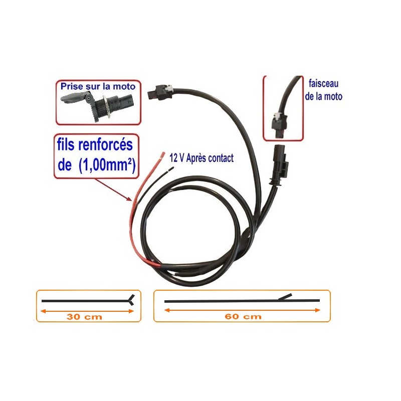 Faisceau en Y pour prise auxiliaire d'origine BMW Accueil 16400-002